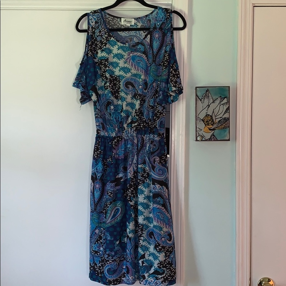 #Arianna Paisley Weekend Dress